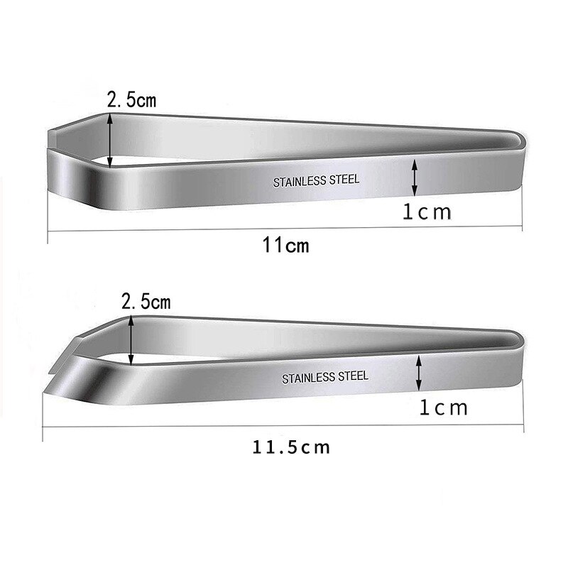 Stainless Steel Fish Bone Tweezers Pincer Clip Puller Flat and Slant Remover Tongs Fish Bone Plucking Clamp Kitchen Tools