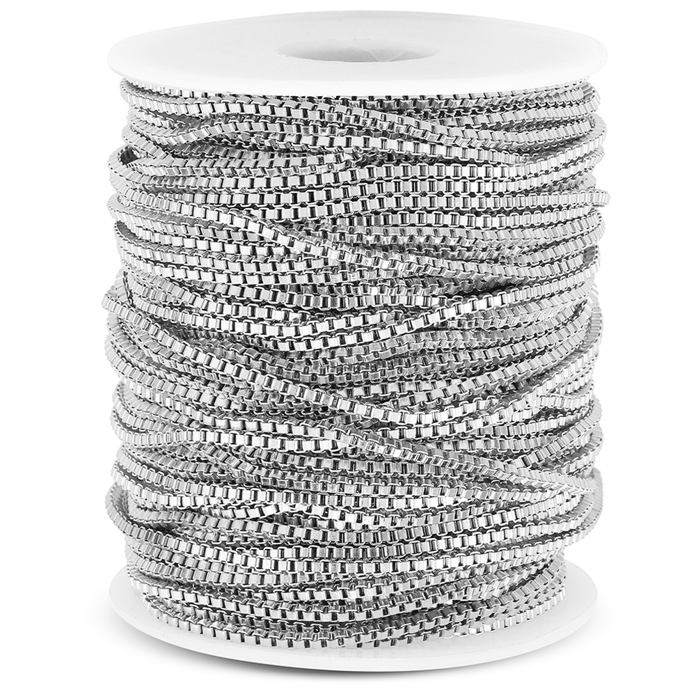 2Meter 1Meter Edelstahl Kasten Kette für Halskette Armbinde DIY Schmuck, sterben Entdeckungen Handgemachte Handwerk Groß Liefert