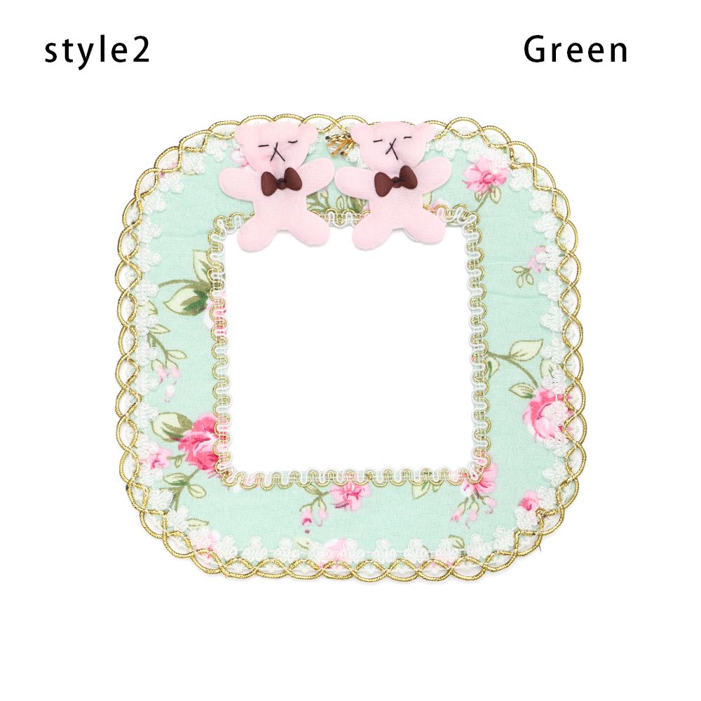 Lace Modern Home Decor Light Socket Decoration Switch Wall Stickers Switch Protective Cover Switch Socket Sticker: Green-style2