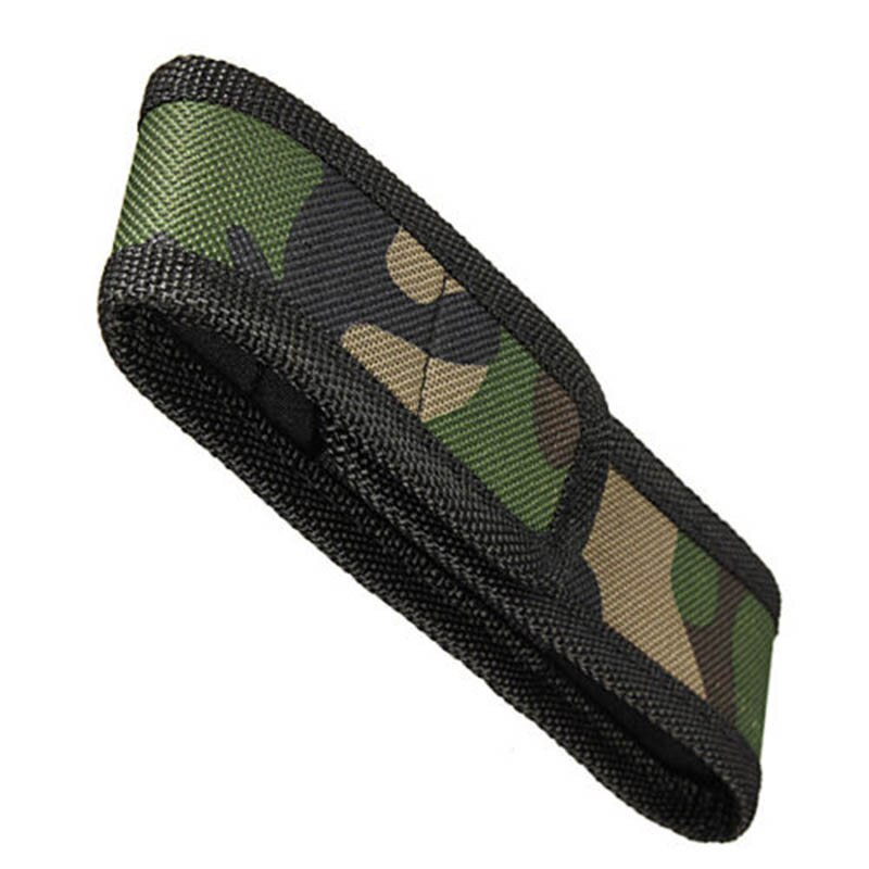 Duurzaam Protector Voor Zaklamp Fakkel Lamp Oilproof 16Cm Waterdichte Camouflage Holster Stof Case Holder Belt Pouch 1Pc