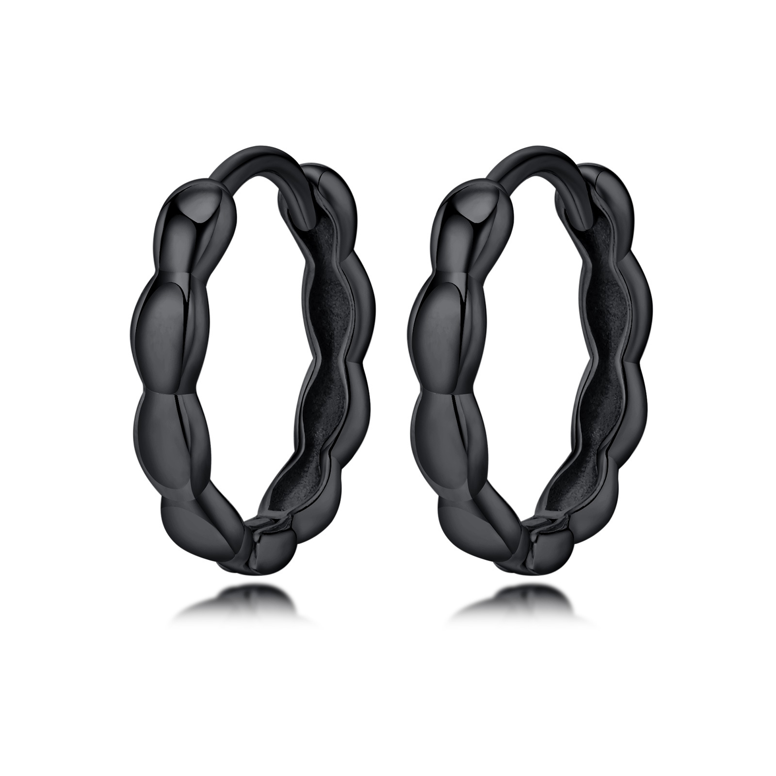 Mannen Geometrische Oorringen Voor Vader Vader Echtgenoot Vriend Bff, Waterdicht Roestvrij Staal Ronde Oor Voor Hem Sieraden: Antique Bronze Plated