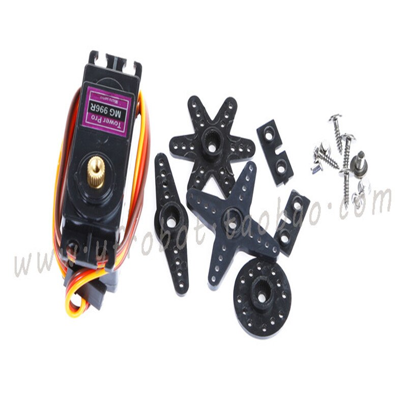Large torque metal gear steering gear MG996R standard servo robot accessories