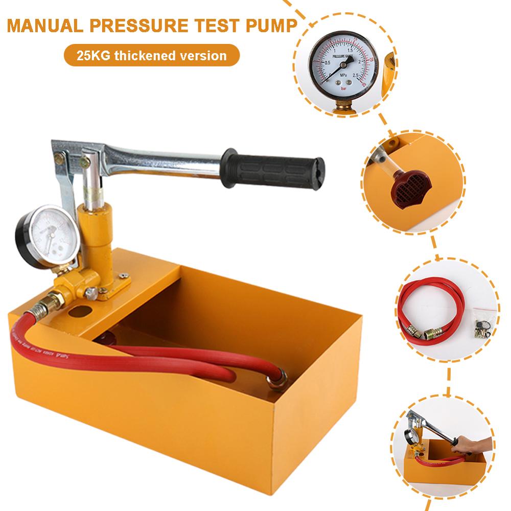 Lekkage Druk Tester Handleiding Handpers Hydraulische 2.5Mpa Water Druk Tester Met Slang Gereedschappen
