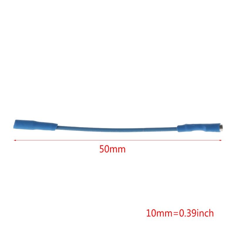 4 stk universelle sølvkabler ledningskabel kabel 50mm til 1.2-1.3mm pinner dreieskive phono hodeskall tonearm