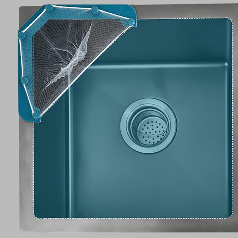 Filet filtrant de cuisine avec 1 égouttoir pour évier, anti-fuite, jetable, pour réservoir de lavage de la vaisselle, 50 pièces
