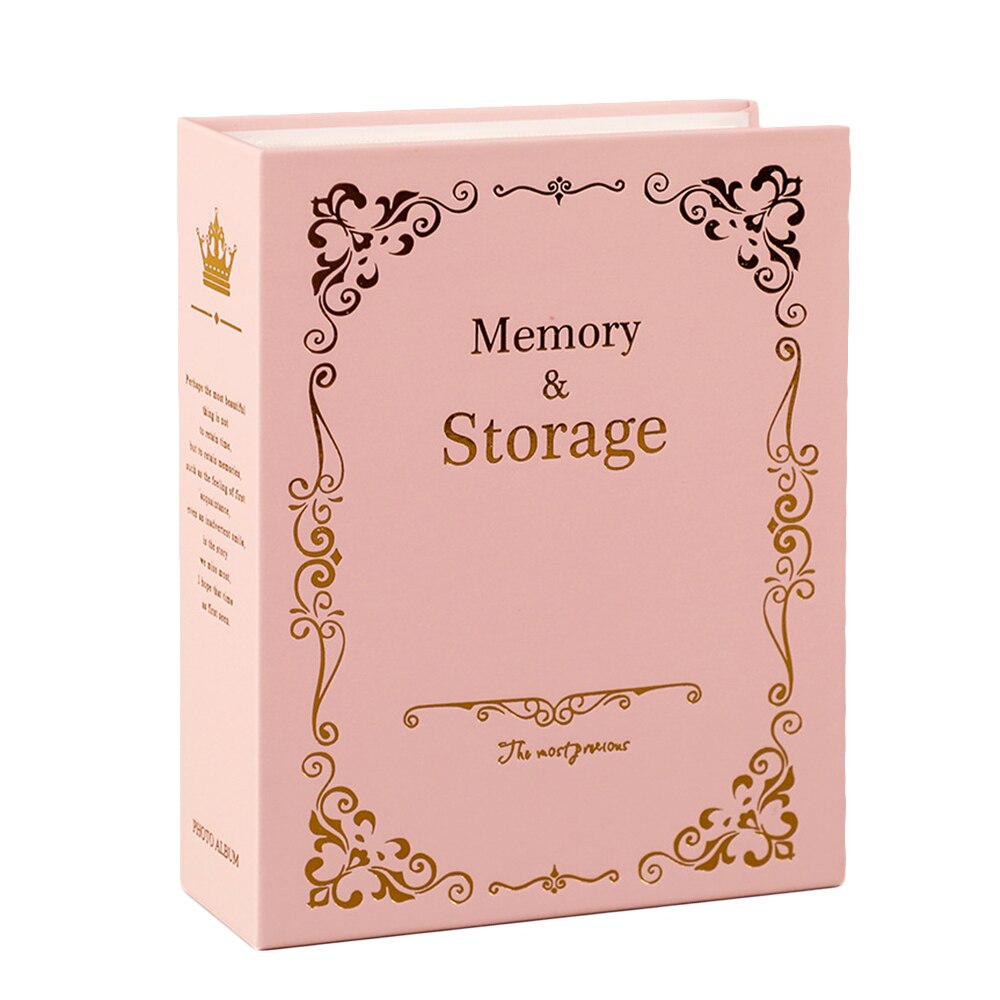 100 Pockets 6 inch Photo Album Picture Storage Scrapbooking Picture Case Photo Album Frame For Kids Children: Pink