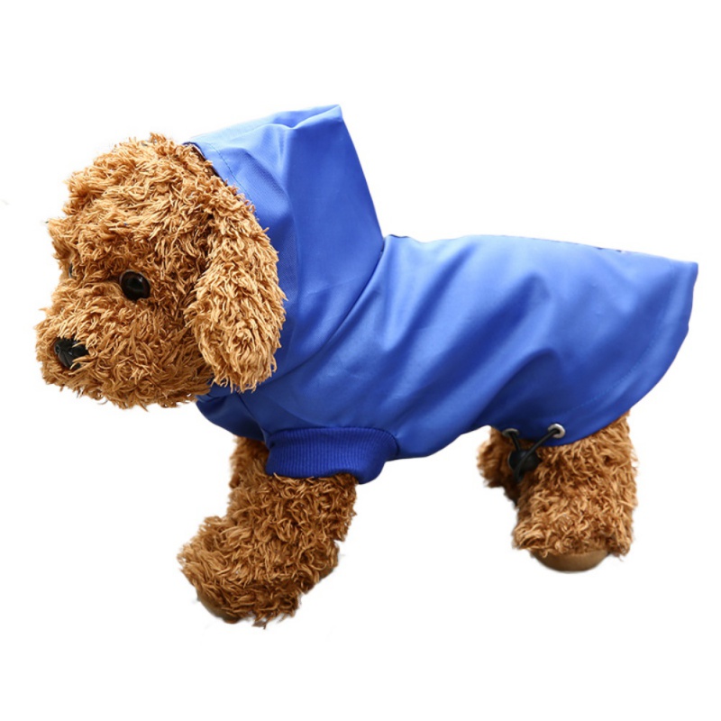 Regnfrakke til hunde kæledyrstøj vandtæt hætteklædt regnfrakke overall hvalp chihuahua bamse kæledyrsprodukter ropa perro regntæppe
