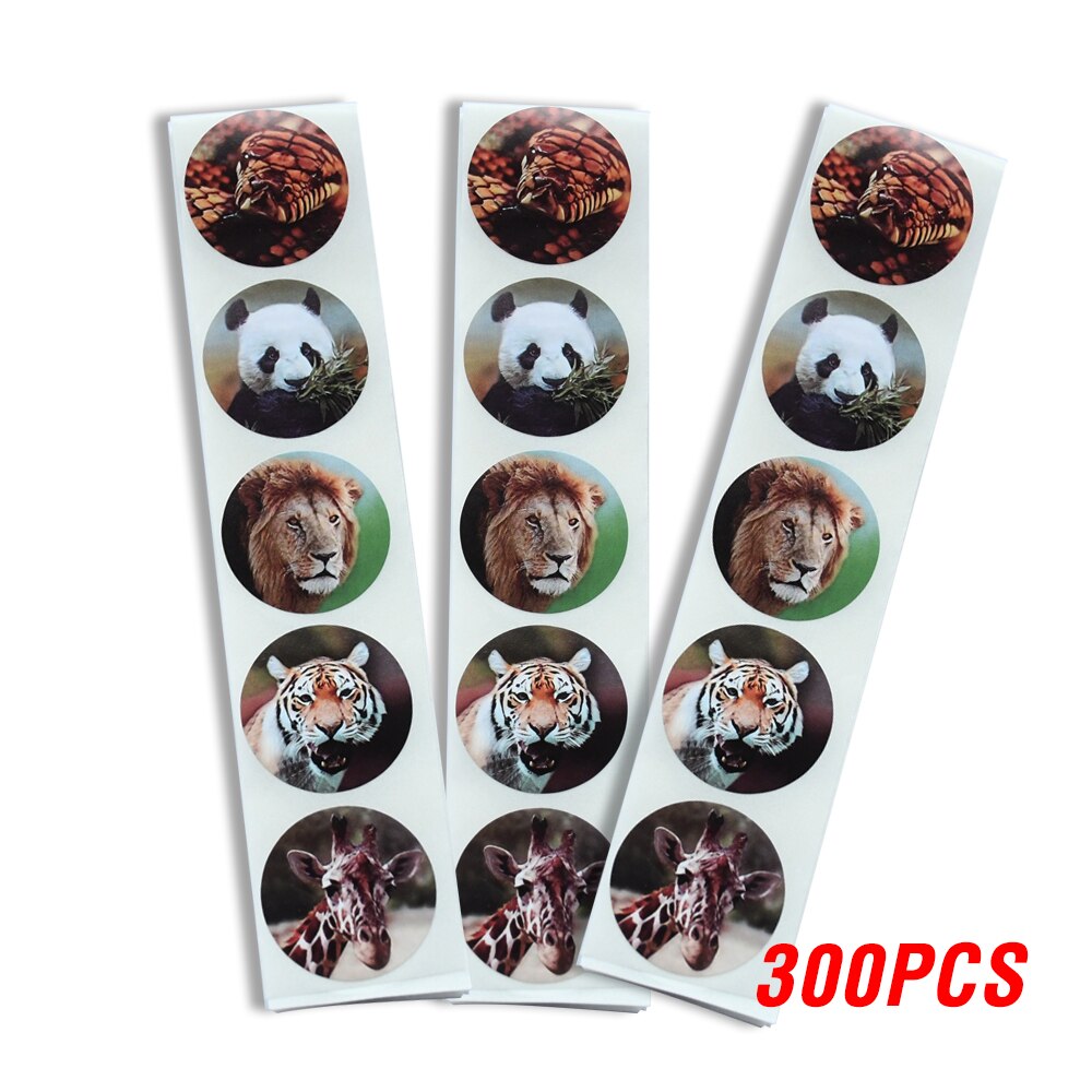 100-500pcs/roll Lovely Cat Stickers For School Reward Stickers Classroom Decoration Encouragement Sticker For Student Teacher: QY592-300pcs