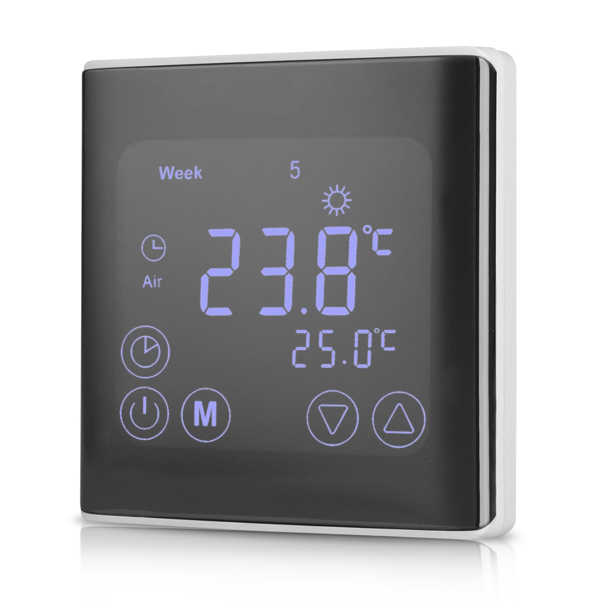 BYC17.GH3 Smart Lcd Touch Screen Thermostaat Ac 85-250 V Thermometer Muur Opknoping Termometro Digitale Thermometer