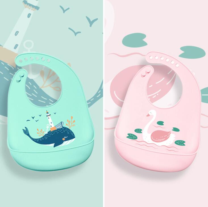 Prato de Silicone Alimentos Complementares de Formação do bebê Bacia de Alimentação Integrada infantil Ventosa Bandeja Talheres Anti-queda: green pink 2pcs
