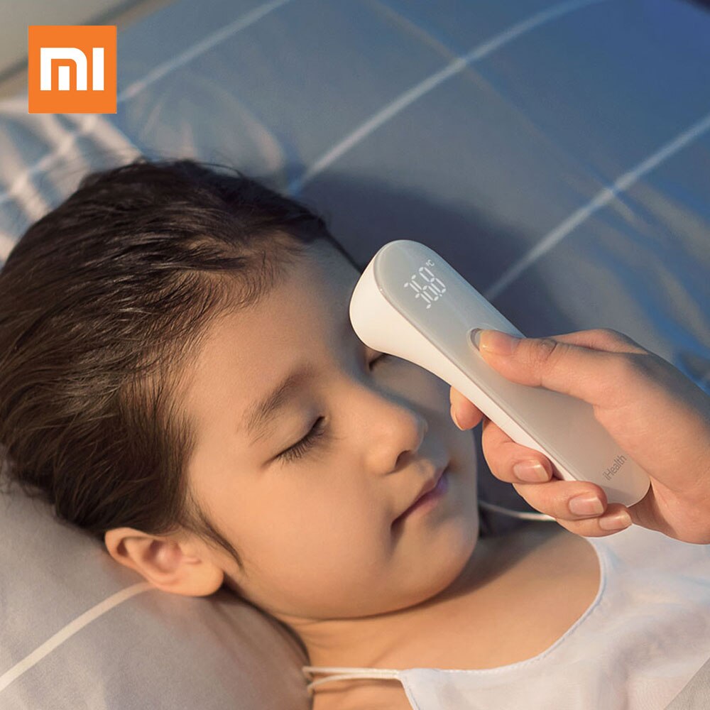Originele Xiaomi Mijia iHealth Infrarood Thermometer Nauwkeurige Digitale Koorts Non contact Thermometer Baby met LED Scherm