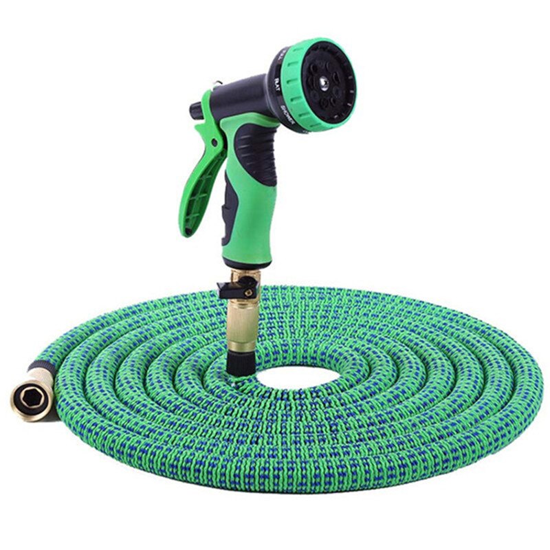 Garden Hose Expandable Water Supply Hose 25Ft -100Ft flexible Magnetic Rubber Hose Plastic Nozzle Tube Garden Fountain Watering