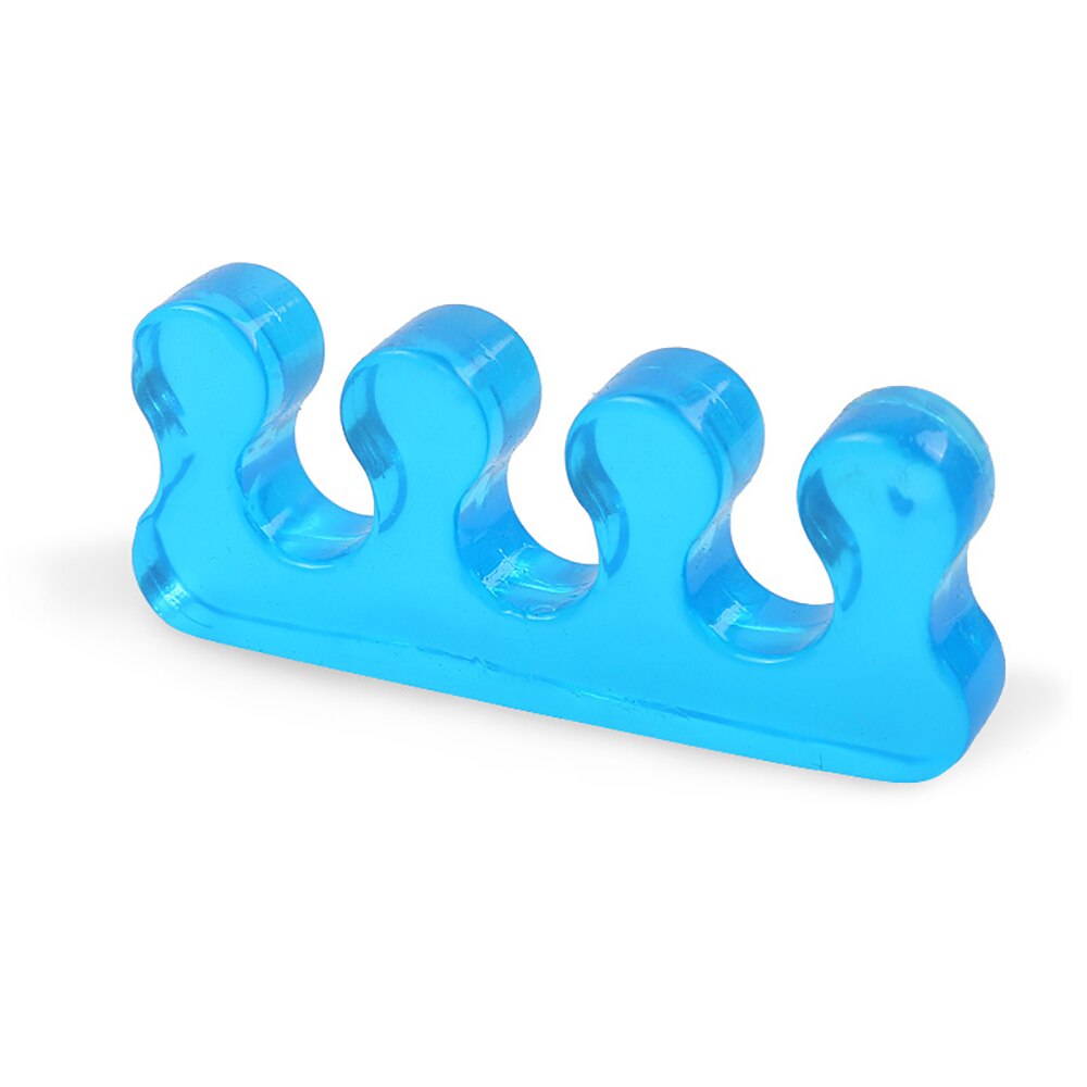 1 Paar Teen Separator Siliconen Teen Corrector Voor Teen Hallux Valgus Bunion Voetverzorging Teen Stijltang Tool Teen Beschermer: Blauw