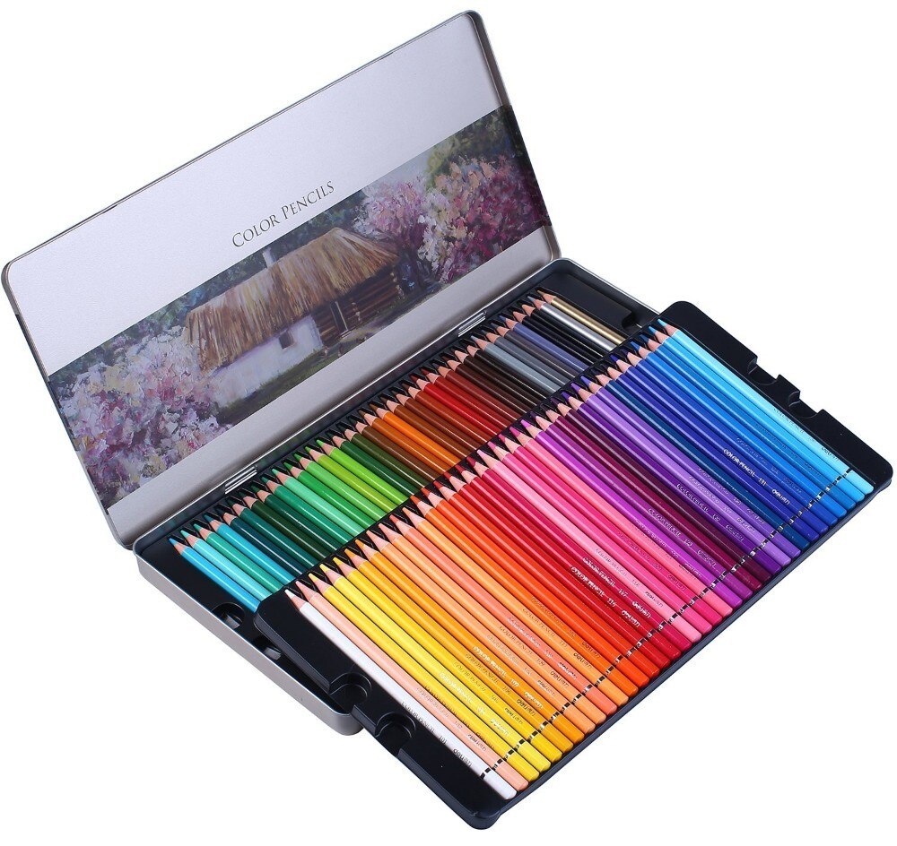Deli 72 colours Adult Colouring Pencils for Drawing Colouring books Sketching Coloured Pencils for kids School Supplies