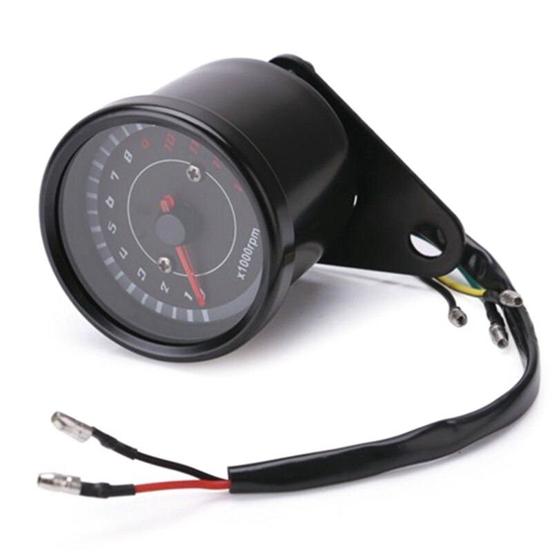 Digital Electronic Induction Ip65 Led Backlight Universal Motorcycle Speeeter Meter Counter 13K Rpm Shift Tachometer Gauge: Default Title