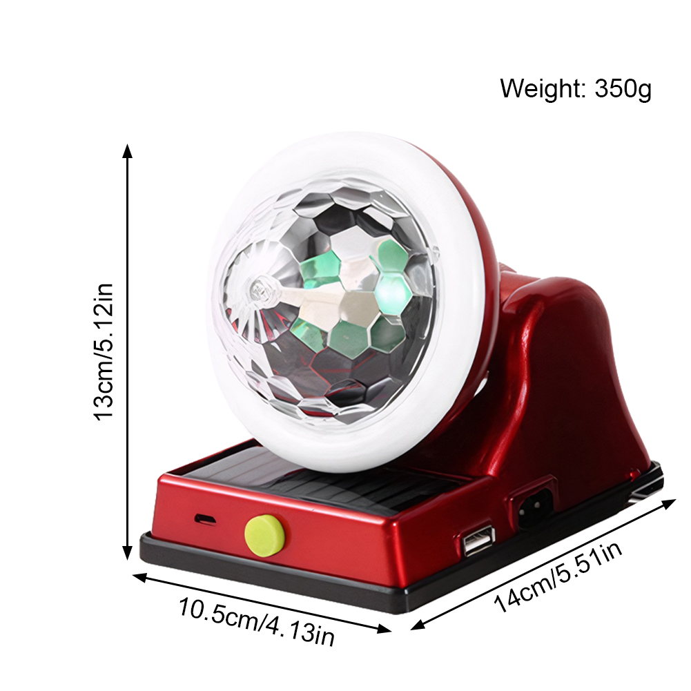 Disco Ball Light Colorful Rotating Magic Ball Light Magic Ball RGB LED Stage Light Rotating DJ Ball for Home Room Dance Karaoke
