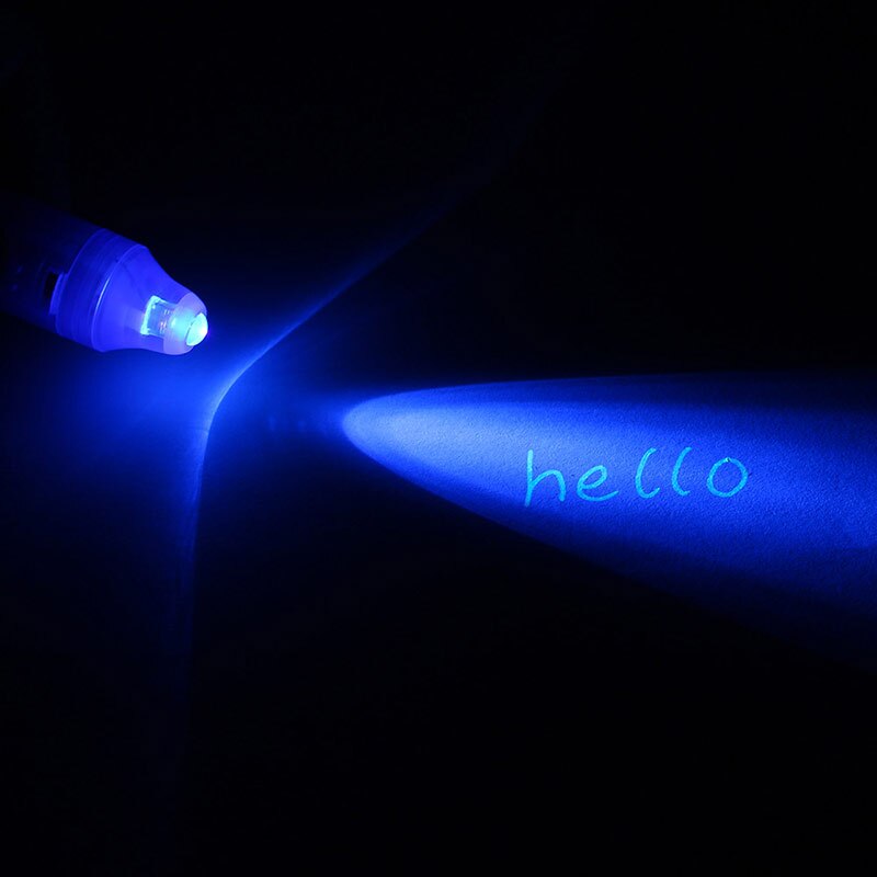Luminous Magic Invisible Ink Pen Glow In The Dark 2 In 1 UV Black Light Combo Drawing Invisible Ink Pen Cool Toys