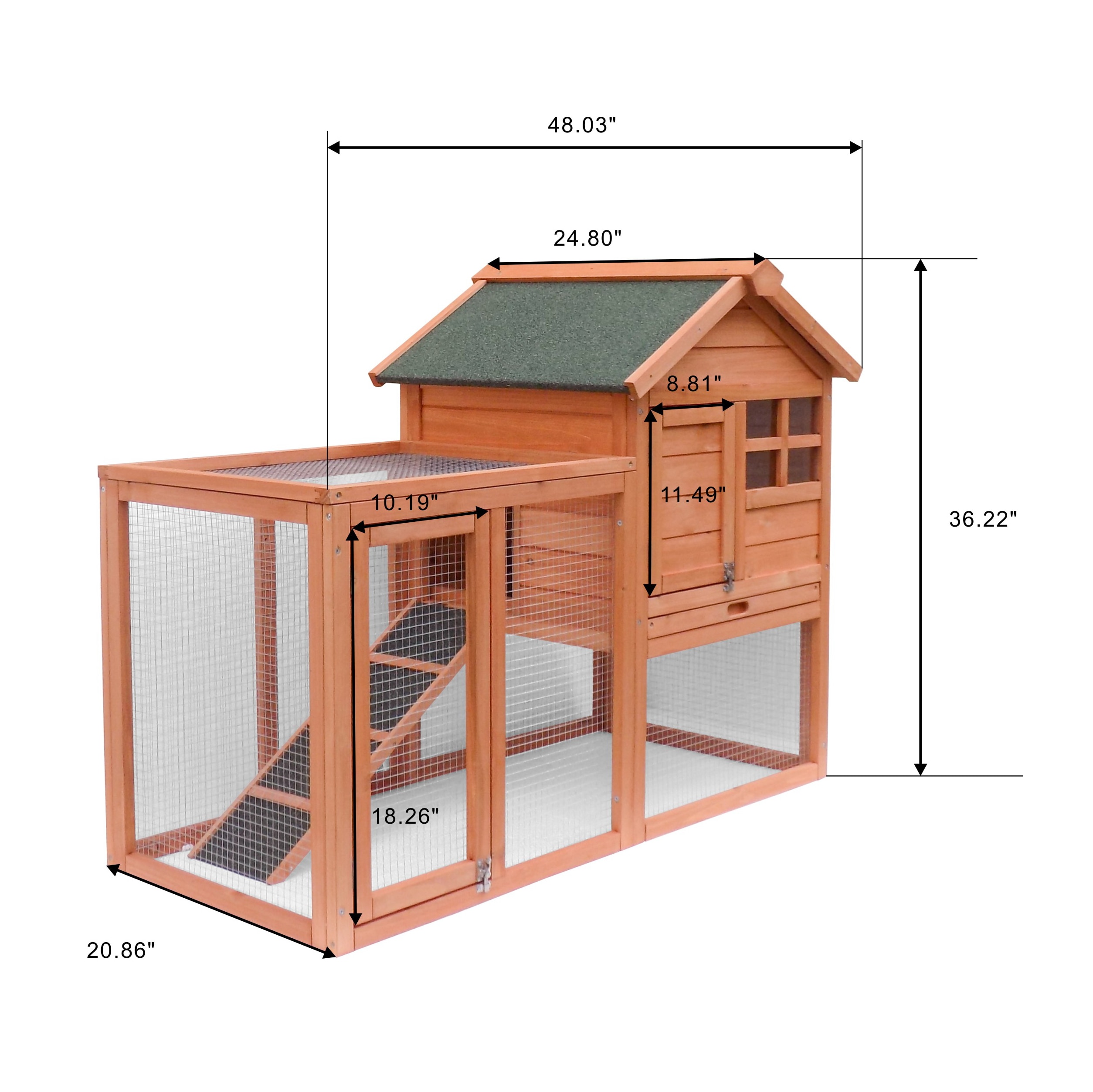 Outdoor Solid Wood Chicken Egg House Chicken Rabbit Cage Bird Pigeon Cage Coop Nest Henhouse Roost Aviary House