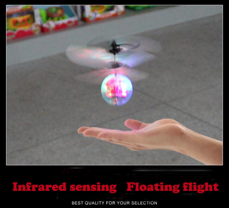 Diamant Vliegende Bal Lichtgevende Kid 'S Elektronische Infrarood Inductie Vliegtuigen Speelgoed Voor Jongens Led Licht Mini Helicopter Drone