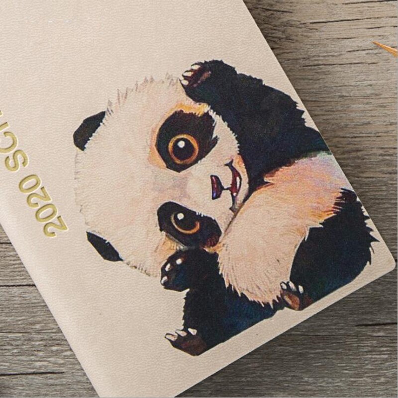 Kawaii Panda Note Book Planner A7 Schedule Efficiency Notebook Portable Notepad Super
