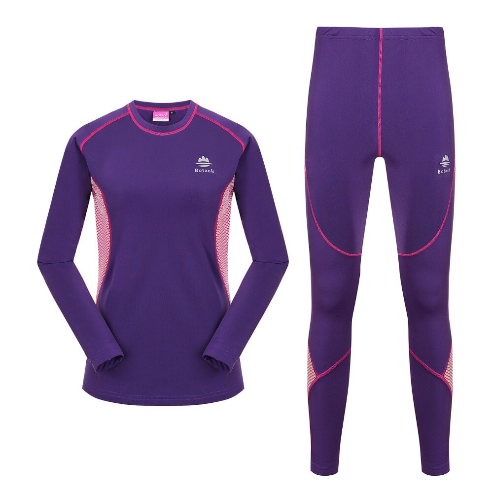 Extérieur à séchage rapide femmes sport thermique underwe tenue de sport dame chaude auto-culture antistatique résistant à l'usure vêtements froids