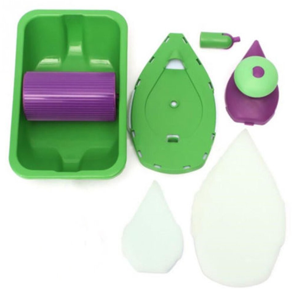 Point Paint Pad Painting Roller Tray 2 Sponge Set Brush Household Home DIY Wall Decor Tool Decorative Kit