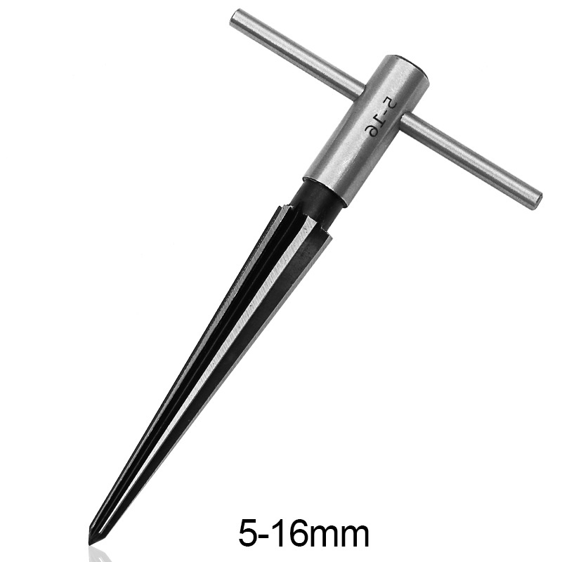 5-16mm Brücke Stift See Hand Reibahle T Griff Verjüngt 6 Flöte Fase Reiben Schreiner Schneiden Werkzeug Ader Bohrer