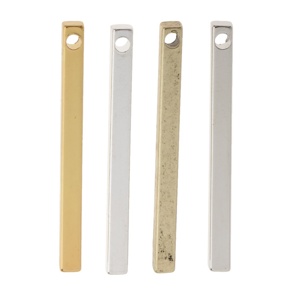 20 Pcs Legering Koper Stick Hangers Bedels Met Gat Sieraden Bevindingen Voor Maken Oorbellen Ambachten Diy