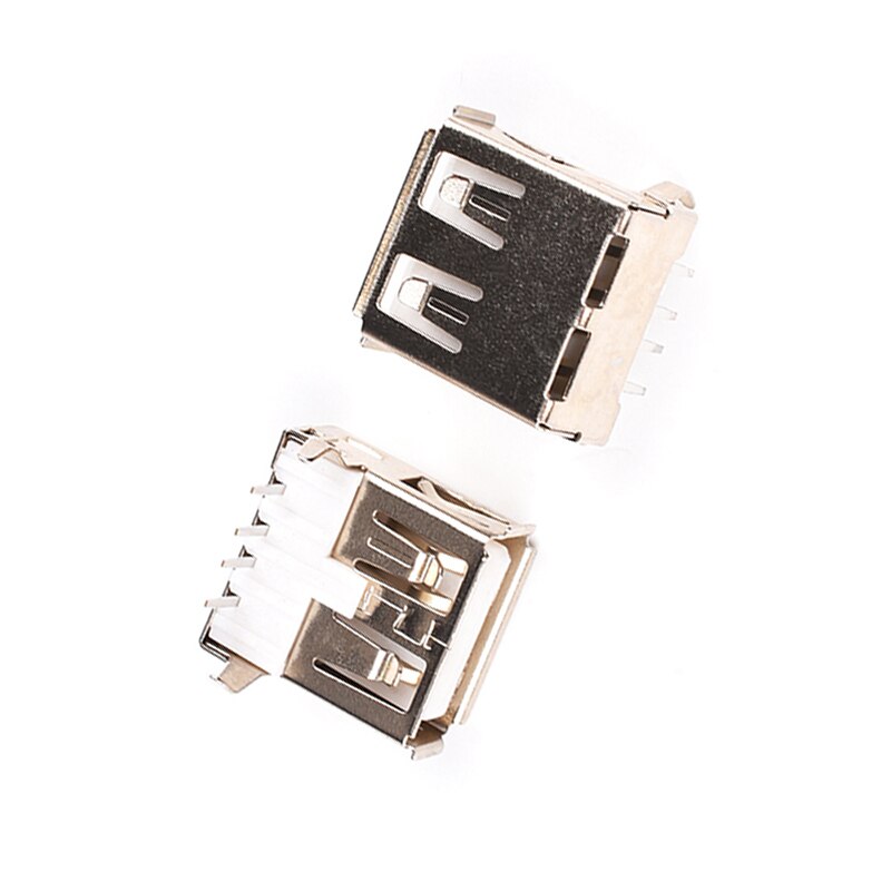 20Pcs/LOT USB Type A Standard Port Female Solder Jacks Connector PCB Socket USB-A type AF90 90 degree female USB