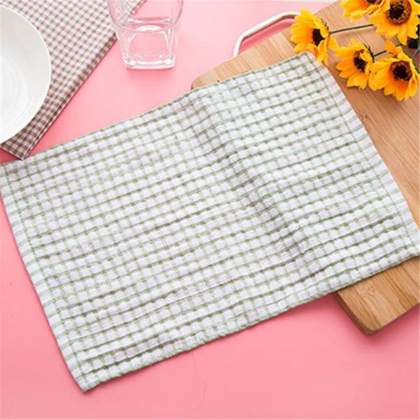 Absorbent Wash Cloth Car Kitchen Cleaning Microfiber Cleaning Towels Cloths Solid color dish towel kitchen towel dishcloth FDH