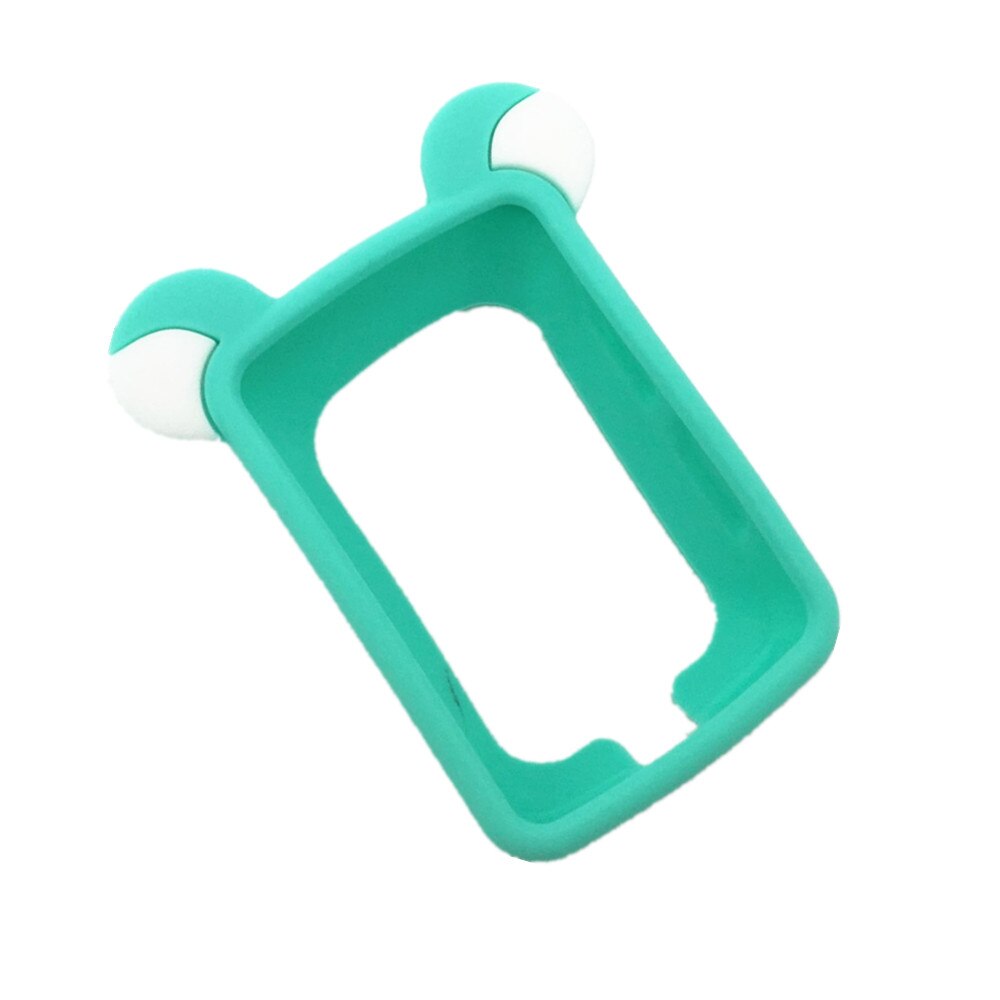 Generic Bike Gel Skin Case &amp; Screen Protector for Garmin Edge 520 GPS Computer Case for edge 520 plus Cartoon Cute Case: Green-bear ear type