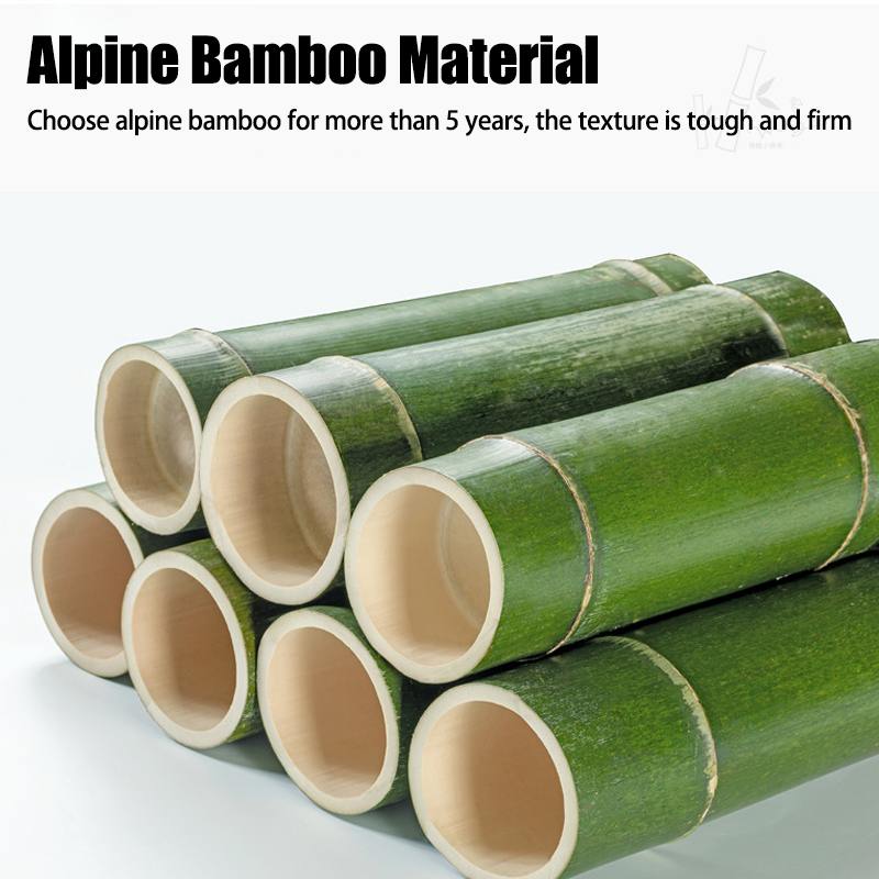 Bamboe plantenstandaard met wielen, verplaatsbare bloempotverplaatser, rol voor op het terras, zware plantenbak met wielen, rolplateau