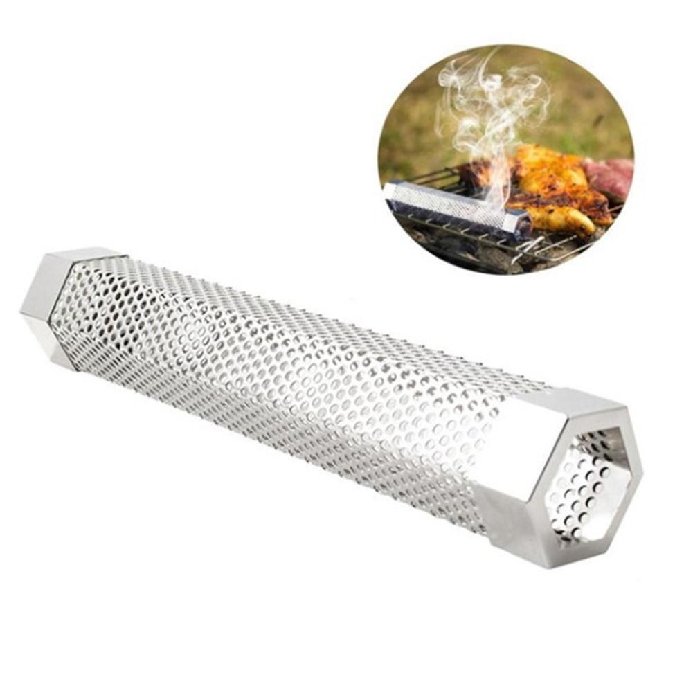 Stainless Steel Bbq Smoker Tube Hexagonal Barbecue Smoker Tube: 6 inch hexagon