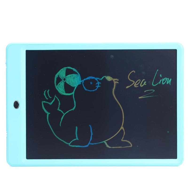 10 inch LCD Writing Tablet Digital Drawing Tablet Electronic Handwriting Pad Message Graphics Board Kids Writing Board: Blue