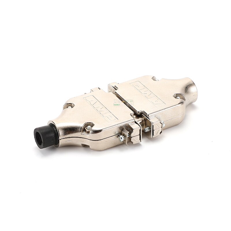 1Pcs gold-plated five wheat solid core needle 25-pin DB25 parallel port plug AMP iron shell welding male and female HIFI