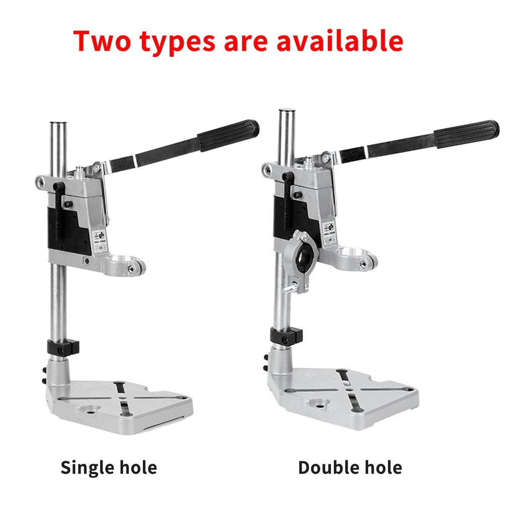Aluminum Alloy Bench Drill Stand Electric Drill Base Frame Drill Holding Holder Bracket Drilling Guide For Woodworking