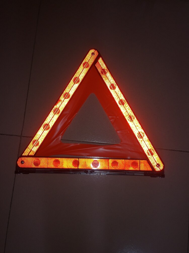 Trouble Parking Foldable Warning Triangle Safety Emergency Reflective Stop Hazard Red Sign Road Traffic Vehicle Triangle Tripod