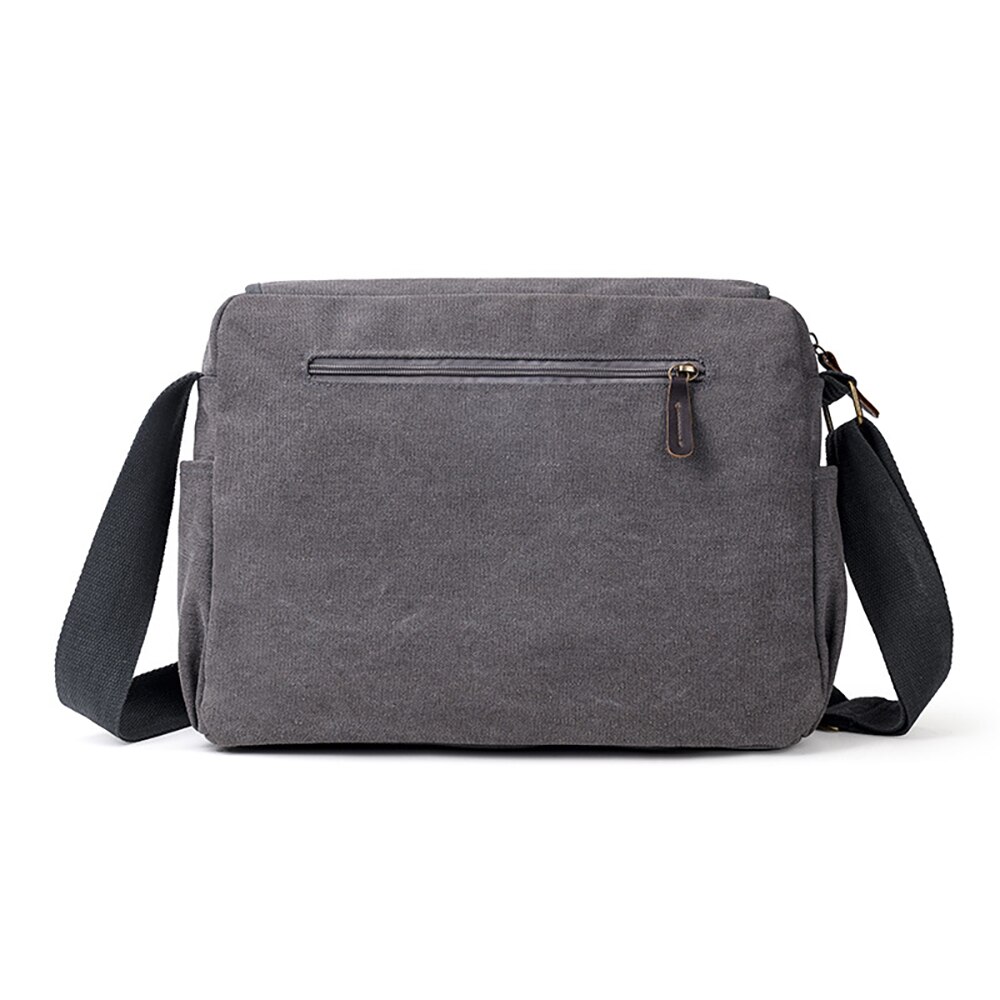 Heren grote messenger schoudertas vintage canvas aktetas crossbody dagtas satchel aktetas voor school/zakelijk/vrouwen/mannen