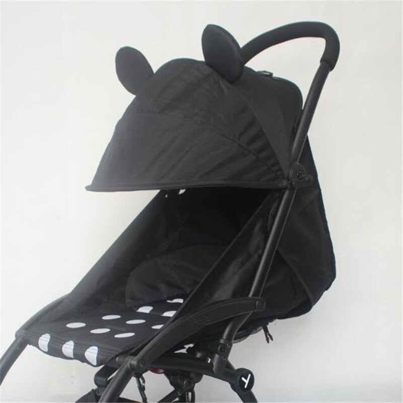 Barnvagnshuva & bäddmadrass visir kapell dragkedja ficka solskyddsskydd sittdyna matta för baby yoya 175 barnvagn baby tron: 4