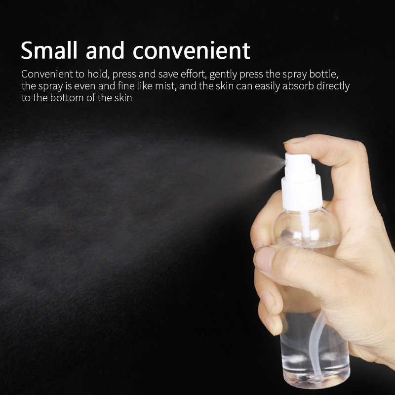 Empty Spray Bottles10/20/30/50//80/100ml Transparent Plastic Perfume Atomizer Mini Refillable Bottles Portable Travel Accessorie