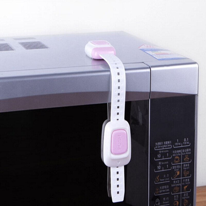 1 unid cerradura de gabinete de plástico protege la seguridad del bebé cierre para refrigerador seguro refrigerador cajón puerta armario niños cerraduras de seguridad para niños