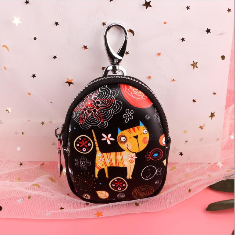 Car Key Bag Change Hand Bag Pendant Wallet Graffiti Painting Bag Key Holder Porta Chaves Purse Sleutelhouder Bag