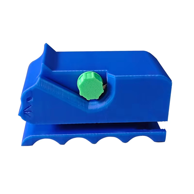 Leuke kartonnen snijmachine voor kattenkrabben, 3D-geprinte kittenvormige snijder, doe-het-zelf gereedschap, mes voor kartonnen doos: Blauw