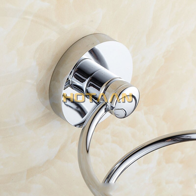 1pc solide &amp; anti-rust messing krom hårtørrer holder hårtørrer stativ stativ stativ hylde yt -8206