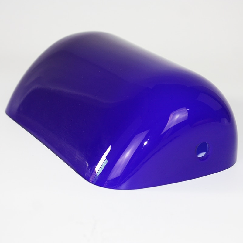 Cubierta de lámpara banquero de cristal de color verde/azul/ámbar/Blanco/Pantalla de Cristal de lámpara de banquero
