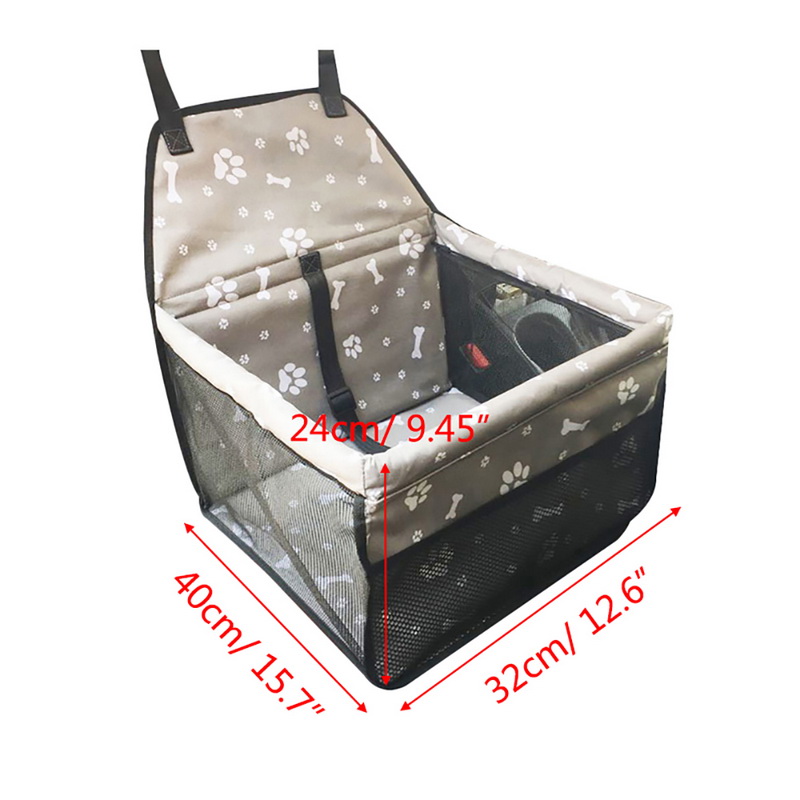 Oxford Voetafdruk Hond Carriers Achter Back Waterdichte Pet Car Seat Cover Matten Hangmat Protector Met Veiligheidsgordel