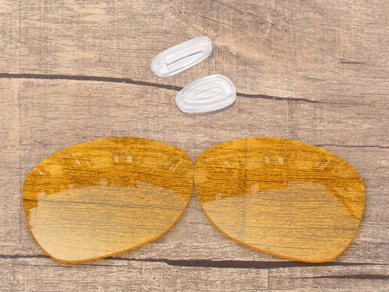 Vonxyz 20 + Scelte di Colore Occhiali Da Sole Polarizzati Lenti di Ricambio &amp; Naso Pastiglie per-Oakley Crosshair Nuovo 2012 OO4060 Telaio: HD Yellow