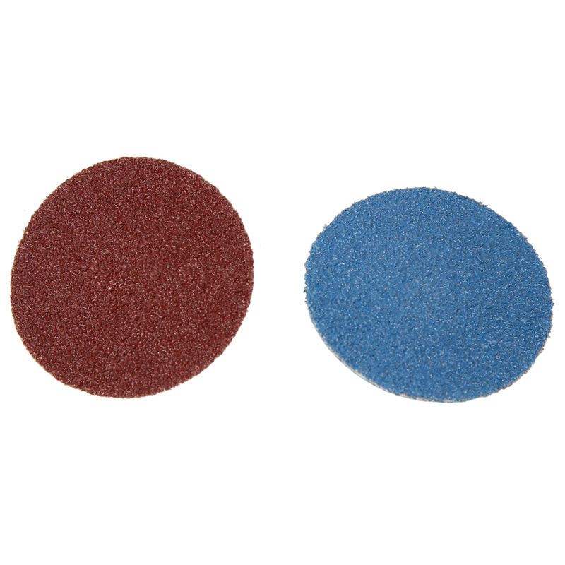 ¡Oferta! Set de discos de lijado de 80 Uds. Roloc de 2 pulgadas, discos de cambio rápido con soporte de 1/4 pulgadas para amoladora, tira de superficie, pulidor