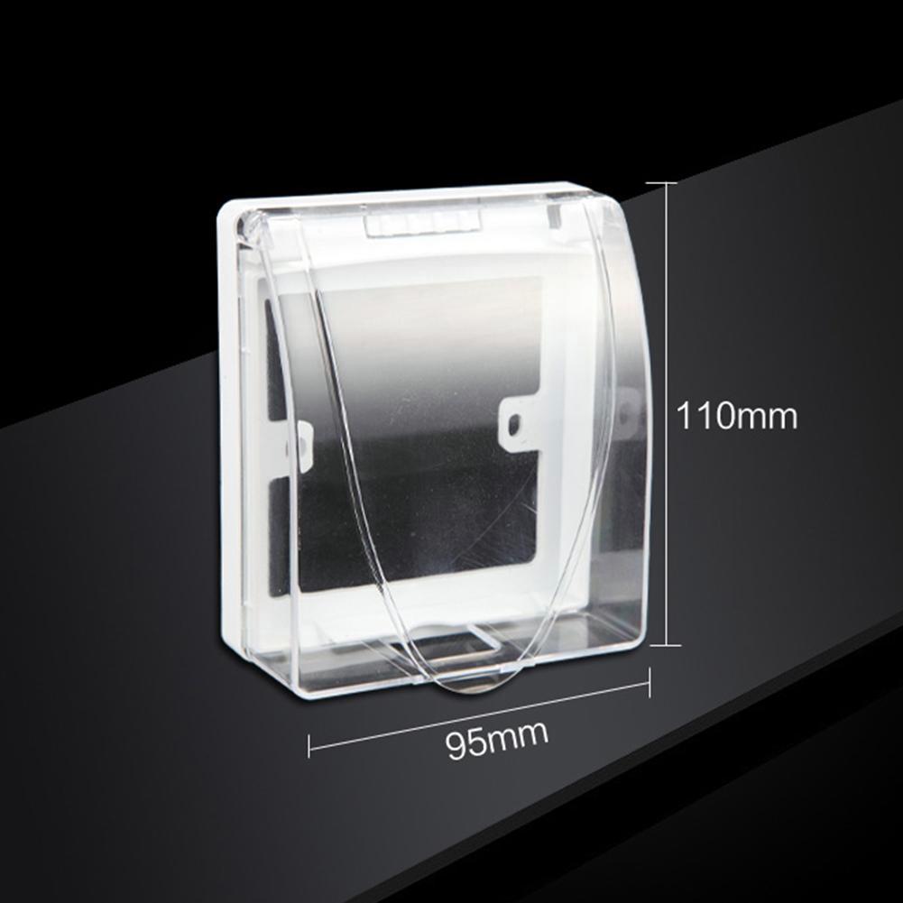Interruptor de enchufe de Caja impermeable, tapa de tapa abatible alta, transparente, para cocina, baño, A7K8