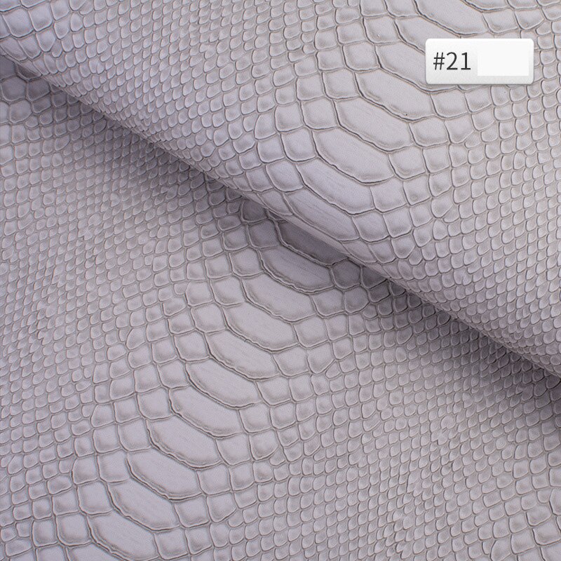 50cm*138cm PVC Snake Leather Fabric Synthetic Leather For DIY Handmade Sew Clothes Accessories Supplies